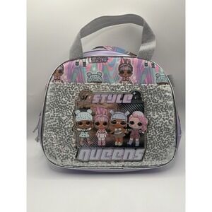 LOL Surprise Lunch Bag Silver & Purple Carry Handle "Style Queens"